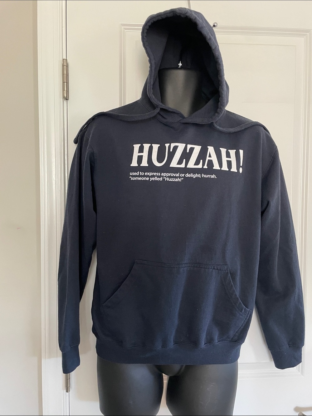 Navy Graphic Hoodie Sweatshirt